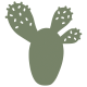 Fermob Bouquet Sauvage Cactus Trivet 25,5 x 24 cm Cactus