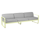 Fermob Bellevie 3-seater Sofa - Flannel grey cushions