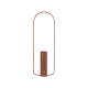 Fermob Itac Cylandrical Vase H 62 cm Red Ochre